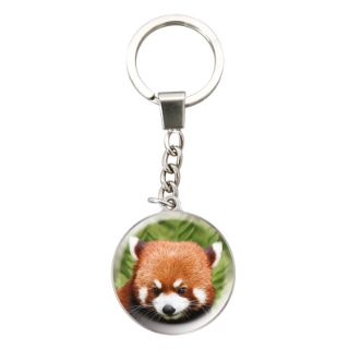 Obrázek z Klíčenka kulatá 3,2cm - panda červená (24) 